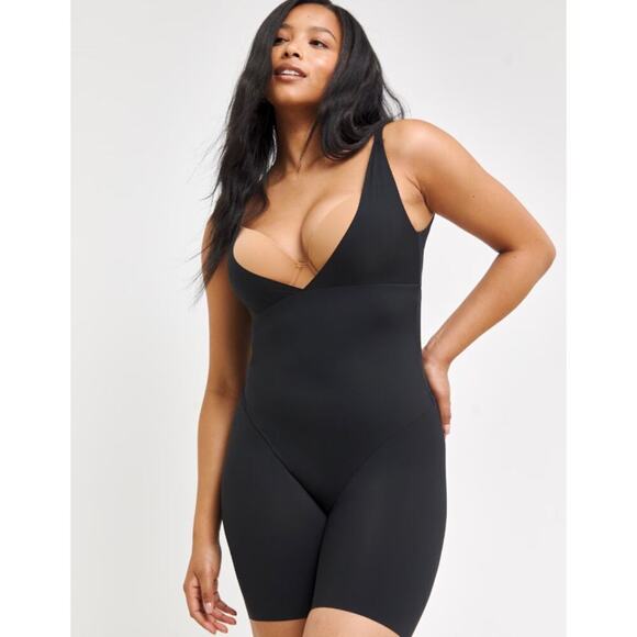 Maidenform Women Open Bust Body Shaper Cool Comfort Shapewear Size XL Black NWT - Picture 1 of 12